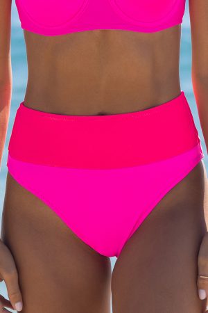 Color Contrast Patchwork Bikini Bottoms