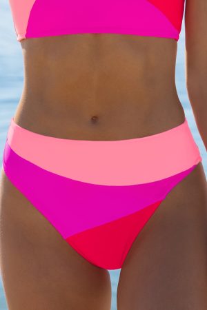 Color Block Multicolor Bikini Bottoms